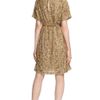 Marchesa Embroidered Gold Tunic with Self Belt in Gold - Lyst