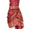 Marchesa Strapless Sari Cocktail Dress in Pink (pink/multi) - Lyst