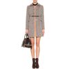 Miu Miu Wool Coat with Embellished Collar in Gray (ebano) - Lyst