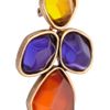 Oscar De La Renta 24karat Goldplated Cabochon Clip Earrings in Gold - Lyst