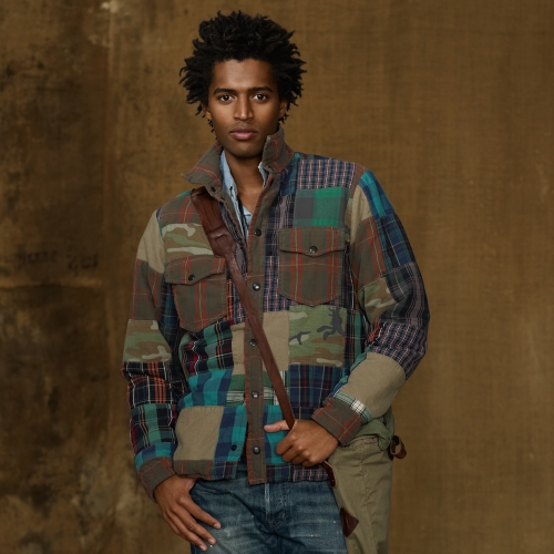 ralph lauren patchwork blazer