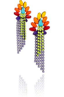 Tom Binns Riri Painted Swarovski Crystal Earrings - Lyst