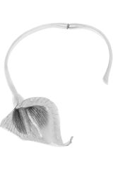 Yves Saint Laurent Arum Lily Silverplated Necklace