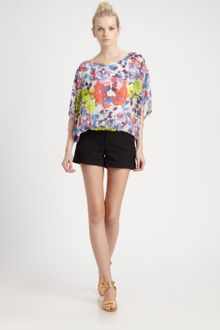 Alice + Olivia Heidi Floralprint Top - Lyst