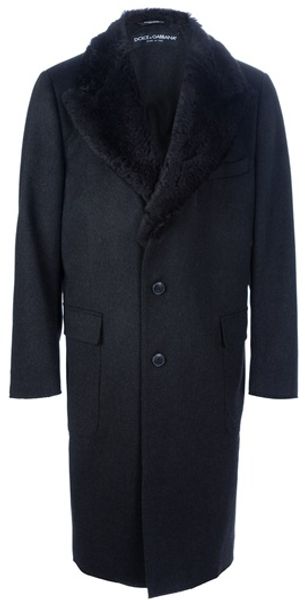Dolce & Gabbana Single Breasted Coat - Lyst