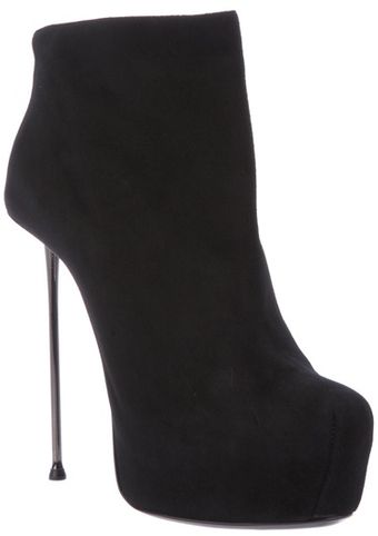 Gianmarco Lorenzi Stiletto Ankle Bootie - Lyst