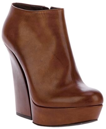 Gianmarco Lorenzi Chunky Heel Ankle Boot - Lyst