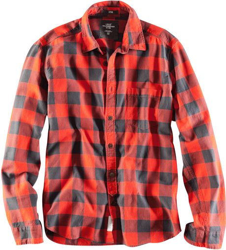 boys orange flannel