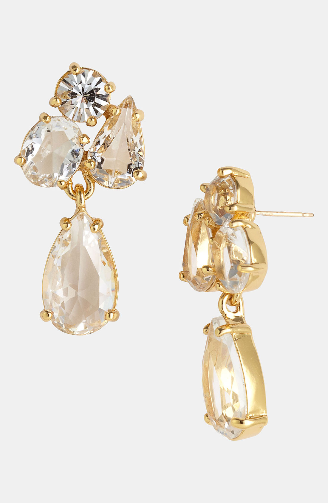 Kate Spade Fragment Drop Earrings in Gold (clear crystal/ gold) Lyst
