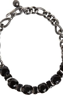Lanvin Black Crystal Orphee Choker - Lyst