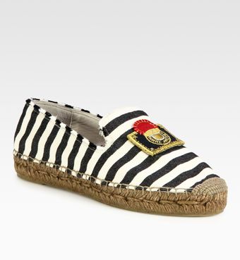 Marc Jacobs Striped Canvas Espadrilles - Lyst