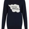 Markus Lupfer Totes Amaze Sequin Jumper in Navy in Blue (navy) - Lyst
