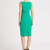 Michael Kors Seamed Crepe Dress in Green (emerald) - Lyst