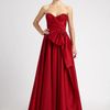 Notte By Marchesa Silk Taffeta Gown in Red - Lyst