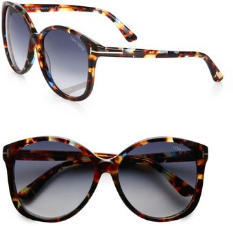 Tom Ford Alicia Round Acetate Sunglasses - Lyst