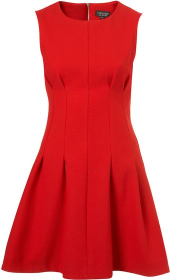 Topshop Seam Waist Shift Dress - Lyst