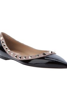 Valentino Pointed Ballerina Pump - Lyst