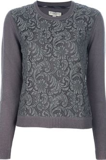 Burberry Cashmere Lace Sweater - Lyst