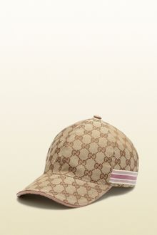 Gucci Original Gg Canvas Baseball Hat with Ribbon Detail - Lyst