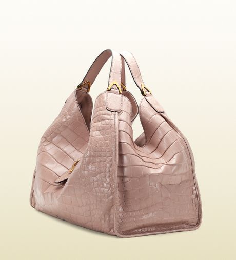 pink croc shoulder bag