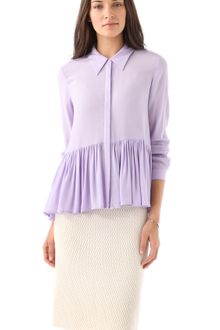 Tibi Gauzy Twill Aline Blouse - Lyst