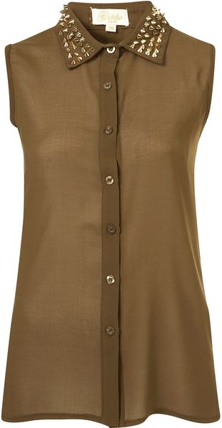 Topshop Regan Top By Goldie - Lyst