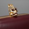 Alexander Mcqueen Skull Clutch in Red - Lyst