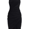 Alexander Wang Sleeveless Gathered Dress in Black - Lyst