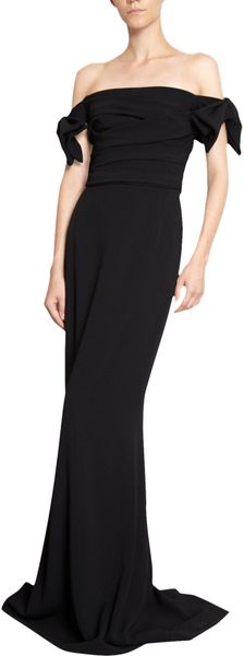 Dolce & Gabbana Bow Sleeve Mermaid Gown - Lyst