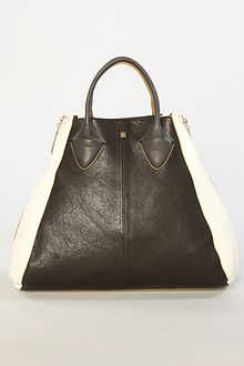 Pour La Victoire The Yves Medium Tote Bag in Black and White - Lyst