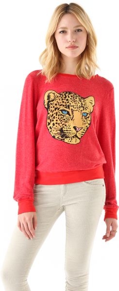 Wildfox Verona Cat Baggy Beach Sweatshirt - Lyst
