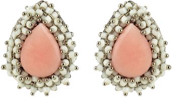 Ziba Ziba Princess Oval Stud Earrings - Lyst