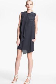 3.1 Phillip Lim Draped Silk Dress - Lyst