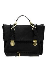 Asos Leather Scallop Edge Satchel