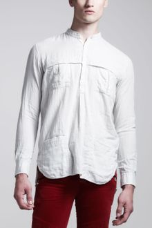 Balmain Mandarin Collar Shirt - Lyst