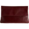 Barneys New York Large Foldover Clutch in Red (bordeaux) - Lyst