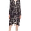 Bibhu Mohapatra Embroidered Tulle Long Sleeve Dress in Black (black/silver) - Lyst