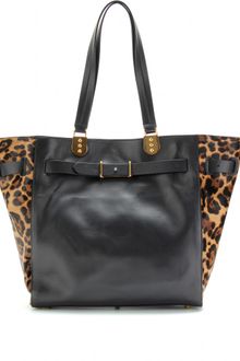 Christian Louboutin Sybil Large Haircalf Trimmed Tote - Lyst