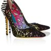 Jimmy Choo Anouk Lace Covered Leather Pumps in Multicolor (zebra) - Lyst