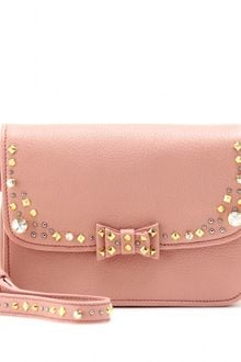 Miu Miu Embellished Leather Shoulder Bag - Lyst
