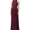 Reiss Pleated Print Maxi Dress in Purple (raspberry) - Lyst