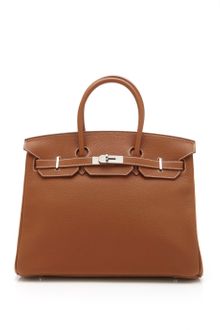 Vintage Hermès From Heritage Auctions 35cm Gold Clemence Leather Birkin - Lyst