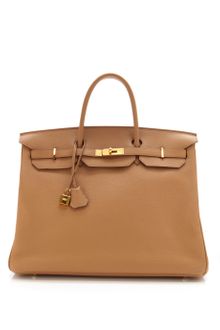 Vintage Hermès From Heritage Auctions 40cm Tabac Camel Clemence Leather Birkin - Lyst