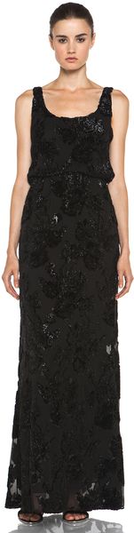 Alice + Olivia Shirley Long Blouson Dress - Lyst
