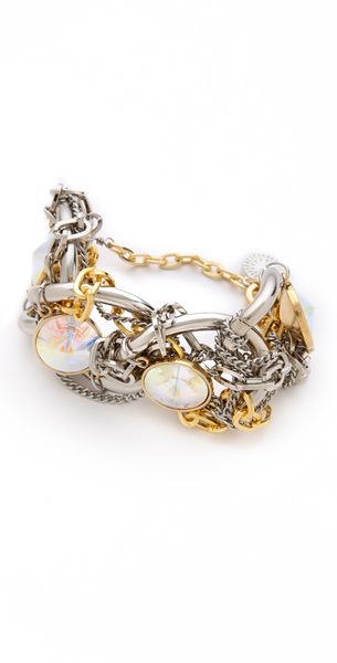 Gemma Redux Mixed Metal Bracelet - Lyst