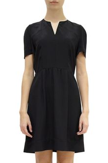 Marni Short Sleeve Slit Neck Dress - Lyst