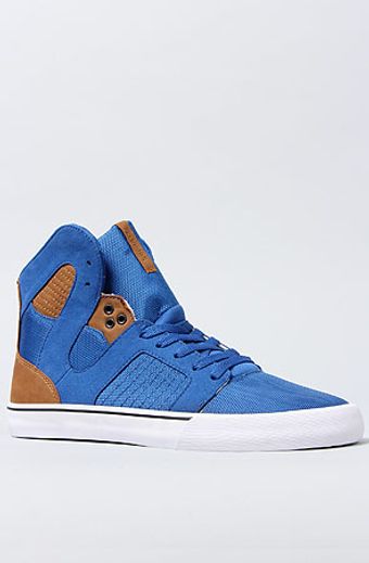 Supra The Pilot Sneaker in Royal Ballistic Nylon Brown Kidskin - Lyst