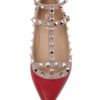 Valentino Rockstud Ballerina in Red in Red - Lyst