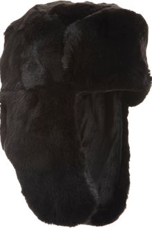Barneys New York Reversible Chapka Trapper Hat - Lyst