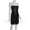 Bcbgmaxazria Black Sequined Carole Strapless Dress in Black - Lyst